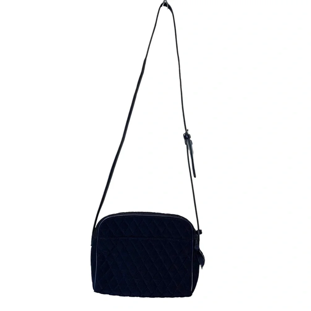 Vera Bradley Navy Quilted RFID Crossbody Purse Trimmed Collection NWT